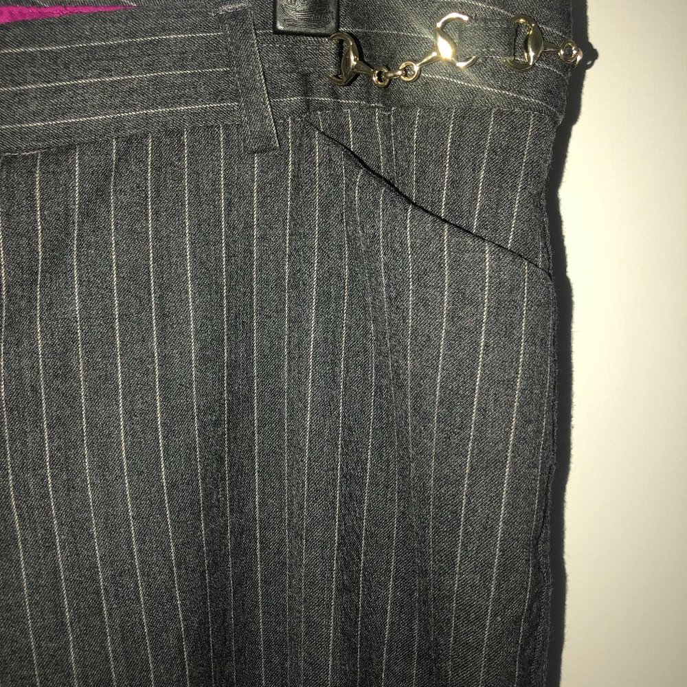 Express Editor Wide Leg Lined Wool Blend Pants Sz… - image 4